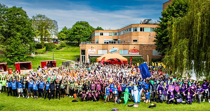 Participants of Team Bradford Festival 2023 on the Amp.